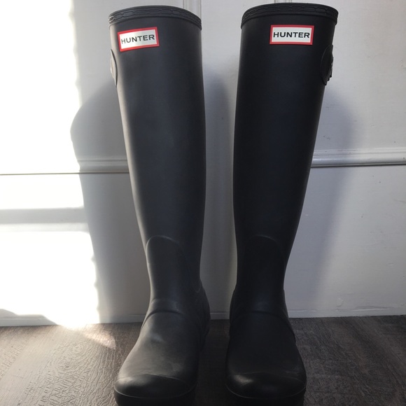 Hunter Shoes - Matte black Hunter rain boots